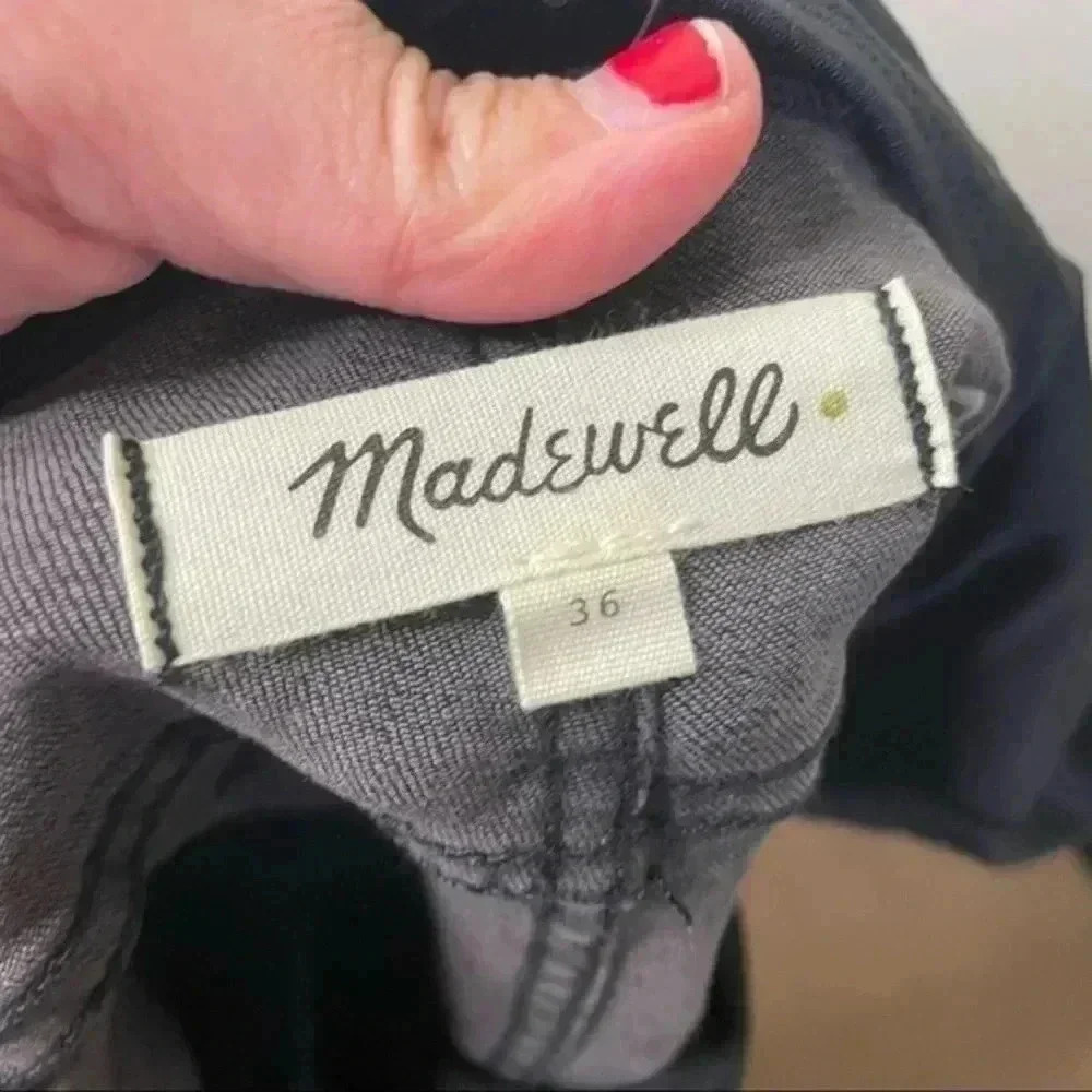 Madewell Maternity Over-the-Belly Skinny Jeans‎ in Gray - Picture 6 of 8